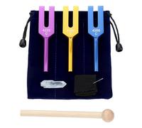 Qerwsdty Tuning Forks Set 4096 Hz 4160 Hz 4225 Hz for Sound Healing, Musical Instrument, Sound Vibration Tools, B Easy Install