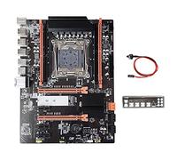 Qerwsdty X99 Motherboard + Baffle + Switch Cable LGA2011-V3 .2 NVME NGFF Support DDR4 4X16G Support E5-2609 E5-2650 E5-2667 V3 CPU