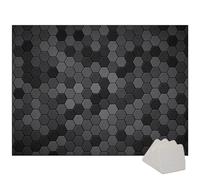 Qesjodfu Drum Rug - Soundproof Drum Mat - Drumming Drum Carpets Professional Rectangle Electronic Jazz Drum Kit, Non Slip Drum Carpet for Bass Drum Snare And Other Musical Instrument Mat 120 x 80 cm