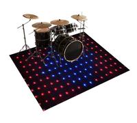 Qesjodfu Drum Soundproof Floor Mat Drum Mats Soundproof Blanket Non Slip, Professional Drums Electric Rug Large Soundproof Carpet Floor Protection for Drummers Practice Drumming Drum Rugs 120 x 80 cm