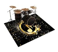 Qesjodfu Professional Drum Rugs Soundproof Carpet Drumming Drum Rug Mat Drum Carpet for Drummers Outdoor Electronic Drum Set Practice Music Rug Floor Protection Instrument Floor Mats 200 x 180 cm