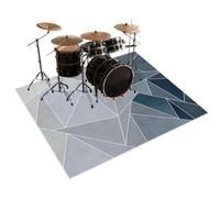 Qesjodfu Soundproof Carpet Non-Slip Drum Rug Drum Mat Professional Drum Carpet Non-Slip Rugs Drum Carpets for Drummers Outdoor Electronic Drum Set Practice Music Rug Drumming Drum Rugs 150 x 120 cm