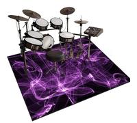 Qesjodfu Soundproof Mat For Electronic Drums, Drum Mat, Drum Rug Non-Slip Drum Rugs Floor Protector, Drum Mats For Drum Accessories, Piano, Electronic Drums, Electric Drum Kit Drum Carpet 110 x 80 cm