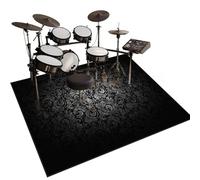 Qesjodfu Soundproof Mat For Electronic Drums, Drum Mat, Drum Rug Non-Slip Drum Rugs Floor Protector, Drum Mats For Drum Accessories, Piano, Electronic Drums, Electric Drum Kit Drum Carpet 110 x 80 cm