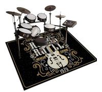 Qesjodfu Soundproof Mat For Electronic Drums, Drum Mat, Drum Rug Non-Slip Drum Rugs Floor Protector, Drum Mats For Drum Accessories, Piano, Electronic Drums, Electric Drum Kit Drum Carpet 110 x 80 cm