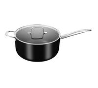 QESNOX Saute Pan Wok Stir Fry Pan with Lid 28CM - Non Stick Induction Saute Pan- Wok Deep Frying Pan with Heat Resistant Handle - All Stoves Compatible - PFOA Free Scratch Resistant Coating.