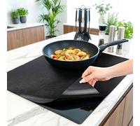 QESSUVNC Induction Hob Protector Mat, 61 × 53cm Large Hob Covers, Silicone Induction Hob Cover Non-Slip, Anti-Fouling and Anti-Scratch