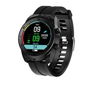 QESTO GHL DT79 Smart Watch Full Touch Round Smart Watch Men's Retro Business IP68 Sports Watch Men's Bluetooth 5.0 Control Health Tracker(D)