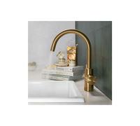 QETTLE Original 4 in 1 Instant Boiling Water Tap 2 Litre - Gold Round Spout