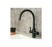 QETTLE Signature Modern 4 in 1 Instant Boiling Water Tap 2 Litre - Black Round Spout