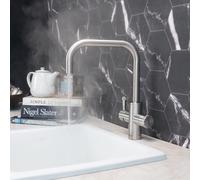 QETTLE Signature Modern 4 in 1 Instant Boiling Water Tap 7 Litre - Stainless Steel Square Spout