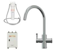 QETTLE Signature Modern 4-in-1 Instant Boiling Water Tap | True Boiling, Filtered Cold, Mains Hot & Cold (Stainless Steel, 2 Litre Boiler)