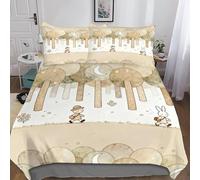 QEVAWPAE Simple, Cute And Beautiful Print Modern Ultra-Soft Microfiber Duvet Cover And Bedding Set with Corner Ties, Easy Care for Everyday Comfort King（220x240cm）