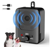QEWEUUIE Anti-Bark Device for Dogs, 3 Modes Anti-Barking Ultrasonic Device, 40 ft Range, Adjustable Frequency, IPX4 Waterproof, Suitable for Large, Medium and Small Dogs