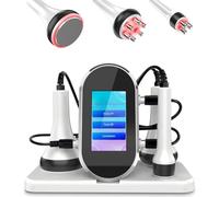 Qewher Cellulite Device 40K Sound Wave Cavitation Device, 3 in 1 Radio Frequency Device Body Radio Frequency Device Face Slimming RF Face Cosmetics Machine Firming & Modelling Skin Firming