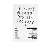 QEWRT Drake Poster If You’re Reading This It’s Too Late Album Cover Posters Wall Art Print Decor Canvas Posters for Room Aesthetic Unframe:16x24inch(40x60cm)