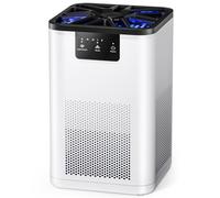 QEXREED Air Purifier for Bedroom True H13 HEPA Air Purifier with 20dB Sleep Mode for Bacteria Virus Smoke Pollen Dander Hair Smell Use in Bedroom Office and Home