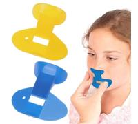 QEXUJOW 2 Piece Nose Flute Practice Set, Portable Nose Practice Device, Professional Music Foundation Training Material