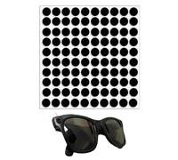 QEXUJOW Glasses Accessories, 100 LED Sun Protection Stickers Per Pack, Self Adhesive Smart Glass Accessories Compatible with Ray-Ban Meta Wayfarer/Skyler/Headliner and Oakley Meta HSTN