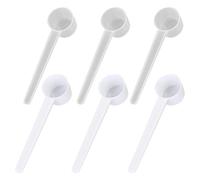 QEXUJOW Measuring Spoon Set, 6-Piece Set Measuring Spoons Made of Plastic, 5 g Measuring Spoons, Dimensionally Stable, Lightweight and Durable, BPA-Free