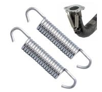 QEXUJOW Motorcycle Frame Springs,Universal 2 Piece Exhaust Pipe Spring Stainless Steel Exhaust Manifold Exhaust Manifold with Universal Exhaust Spring