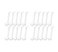 Qezodsx 20-Piece 7.8Inch 1Oz Clear Plastic Mini Ladle Set for Sauce, Long Handle, Punch Bowl, Serving Spoons
