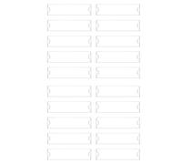 Qezodsx 20x Acrylic Name Plate Holder Premium, 2X8 Inch,Clear Acrylic Plastic Sign Holder Frame Wall Name Plates for Office