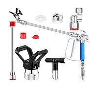 Qezodsx 5 Pcs Airless Sprayer Hose Kit 3600 Psi 517 Tip Swivel Joint with Nozzle Guard Tips and Extension Rod for Airless