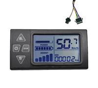 Qezodsx Mountain Bike Scooter Speedometer 24V 36V 48V 60V S861 for Electric Bike BLDC Controller Control Panel(SM Plug)