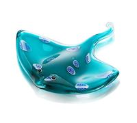 Qf Glass Manta Ray, Handmade Crystal Sea Animal Figurine, Art Decor