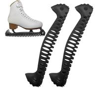Qfdiwr 1 Pair Adjustable Ice Skate Guards, 35 x 2.5 x 5.8 cm Ice Skate Guards, Figure Skating Guards, Flexible Lightweight Elastic Hockey Stick Guards