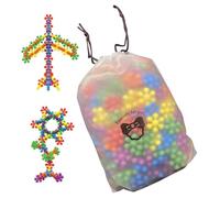 Qfdiwr 100 Pieces Star Flex Toys Construction Kits Lock Blocks Snowflake STEM Interlocking Blocks Preschool Pedagogy Connect Block Snowflake Toys for Girls