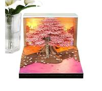 Qfdiwr 3D Desk Calendar 2026 | 2026 52 W raft Paper Calendar - Decorative Event Planning Notepad - For Home Office School and Celebrations