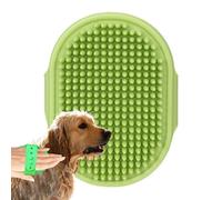 Qfdiwr Adjustable Pet Bath Brush Rubber Curl, 2 Piece Pet Bath Brush with Massage Effect, Dog Shampoo Brush, 26.3 x 12.5 x 1.3 cm Dog Grooming Brush, Soft Pet Brush, Dog Bath Brush