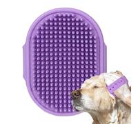 Qfdiwr Adjustable Pet Bath Brush Rubber Curl, 2 Piece Pet Bath Brush with Massage Effect, Dog Shampoo Brush, 26.3 x 12.5 x 1.3 cm Dog Grooming Brush, Soft Pet Brush, Dog Bath Brush