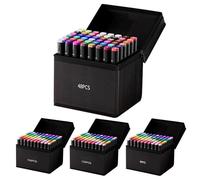 Qfdiwr Artistic Markers - Artistic Markers | Water Resistant Oil Based Double Tip Pen For Adults Art Leisure Travel School Home