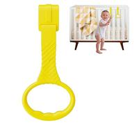 Qfdiwr Baby Bed Pull Ring, 4 Pieces Rings for Cribs, Handle Hand Rings for Baby Toddler, Baby Hand Rings Handle, Removable Hand Rings for Leg Exercise, Help the Child Get Up in the Cradle