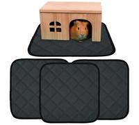 Qfdiwr Cage Guard for Small Animals, 4 Pieces Training Mat | Washable Non-Slip Mat for Chinchillas, Small Animals, Rabbits, Hamsters, Hedgehogs, Enclosures, Habitats