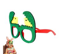 Qfdiwr Chick Egg Glasses with Rabbit Ears Glasses Frame for Easter Party, Chick Eggs Rabbit Ears Party Favors, Cute Easter Accessories, Glasses