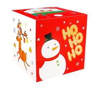Qfdiwr Christmas Candy Boxes, Foldable Snowman Decorations - Santa Claus Boxes, For Silver Rings, Necklaces, Bracelets, Watches, Fragrance, Birthday, Holidays, New Year, Weddings