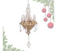 Qfdiwr Christmas Tree Decoration | Linen Tree Lighting Ornament | Light Refracting Souvenir for Winter Parties | Decorative Accessory Door Home Garden