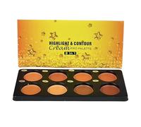 Qfdiwr Creme Contour Palette, 8 Different Shades with Full Coverage and Waterproof Formula for the Face, Contouring Palette - For Home, Student Dorm, Travel, Apartment and