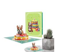 Qfdiwr Cute and Attractive Birthday Card, Funny Birthday Greeting Card, 3D Creative Postcard Decoration for Women, Boys, Men, Gatherings, Adults, Girls,