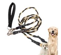 Qfdiwr Dog Rope | Double Pull Rope for Puppy | Comfortable Sturdy and for Walks in the Park Beach Outdoor Traction Enhanced Safety and Training