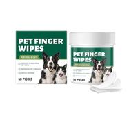 Qfdiwr Dog Teeth Wipes | Dog Digital Toothbrush 50 Units - Pet Accessories Cleaning Cleaning Grooming Health Paw | Pet Bath Supplies