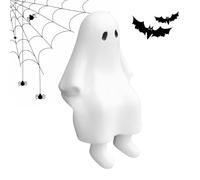 Qfdiwr Ghost Statue - Resin Ghost Decoration Figurine for Halloween, Ornaments Collection, Sitting Scenic Accessory for Porch Haunted House Window Sill Mantel