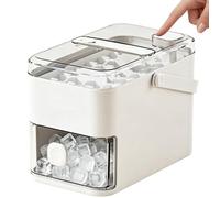 Qfdiwr Ice Cube Tray | Reusable Double Layer with Lid | Ice Cube Tray Small Bucket for Blocks | for Whisky Bourbon Refreshing Cocktails Coffee Wine Camper and Travel