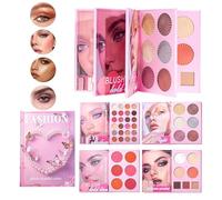 Qfdiwr Make-up Book Palette, 43 Colours, Lasting & Waterproof, Women's Face Makeup Palette, Complete - For Party, Dating, Photo , Wedding, Eyes, Cheeks, Christmas, Birthday