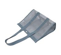 Qfdiwr Mesh Tote Bag - Large Foldable Breathable Mesh Swimming Bag | Reusable Bags for Grocery Shopping Kitchen Travel Cruise Resort Picnic Holiday Outdoor, grey, Se référer à la description