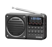 Qfdiwr Portable Radio - Portable AM Radio | Wireless Speaker with Rechargeable Audio Player for Outdoor, Camping, Work, Sport, Travel, Hiking and Driving - Senior Men Women